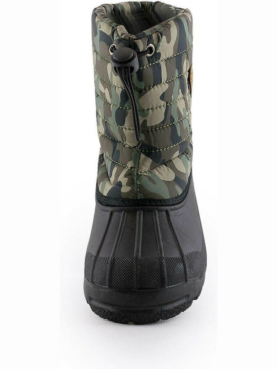 Kids Wellies with Internal Lining Khaki