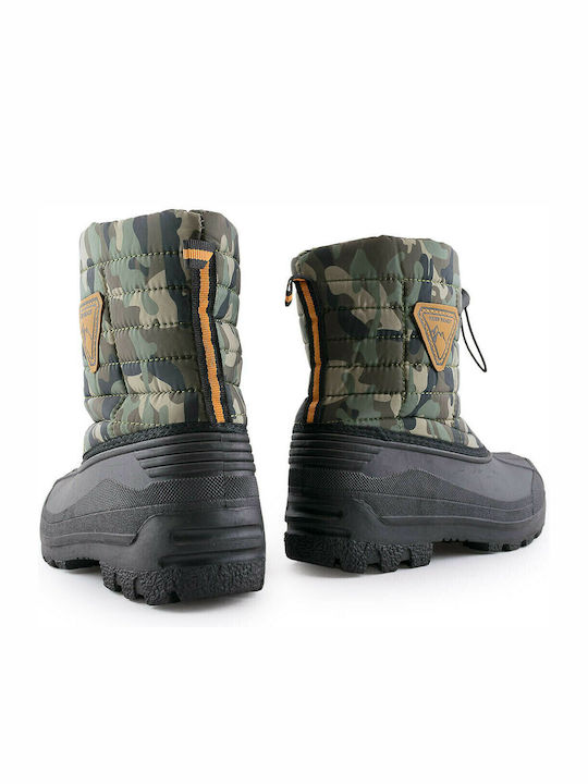 Kids Wellies with Internal Lining Khaki