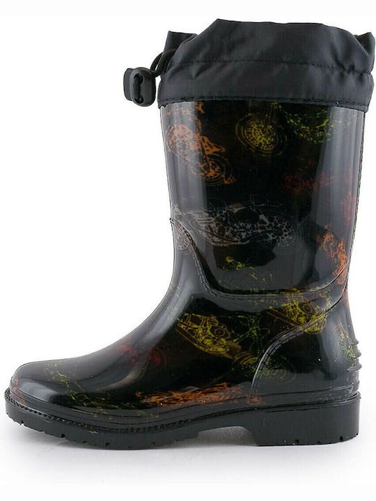 Kids Wellies with Internal Lining Black