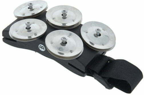 Meinl Cajon Foot Black Plastic Foot Tambourine Jingles in Single Row