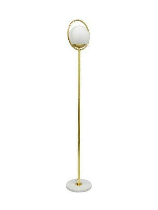 GloboStar VERSAILLES Floor Lamp H150xW23cm. with Socket for Bulb E27 White
