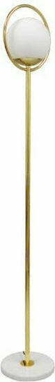 GloboStar VERSAILLES Floor Lamp H150xW23cm. with Socket for Bulb E27 White