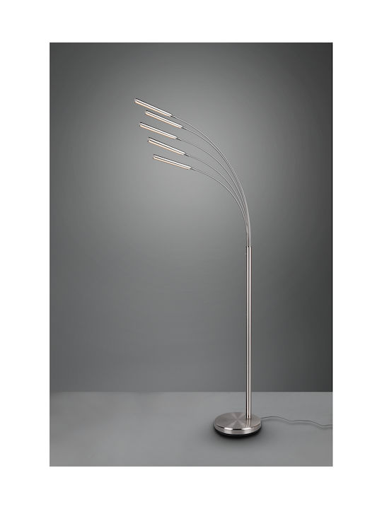 Trio Lighting Reed LED Подова Лампа В195.5xД30.5см. 350лм Сребрист
