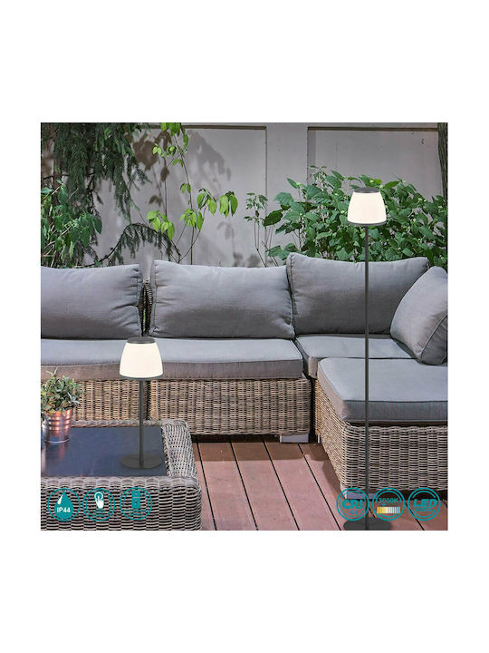 Trio Lighting Domingo LED Подова Лампа В136xД20см. 150лм Сив