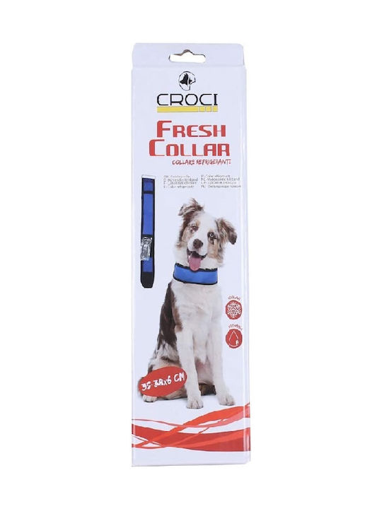 Croci Fresh Kühlung Hundehalsband in Blau Farbe 60mm x 50cm