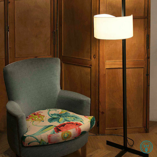 Faro Barcelona Stand Up Stehleuchte H175xB40cm. mit Fassung für Lampe E27 Schwarz