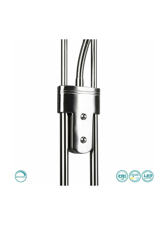 Trio Lighting Orson LED Φωτιστικό Δαπέδου Υ180xΜ32εκ. με Θερμό Λευκό Φως 2700lm Ασημί