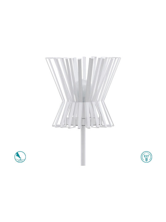 Eglo Locubin Floor Lamp H153.5xW30cm. with Socket for Bulb E27 White