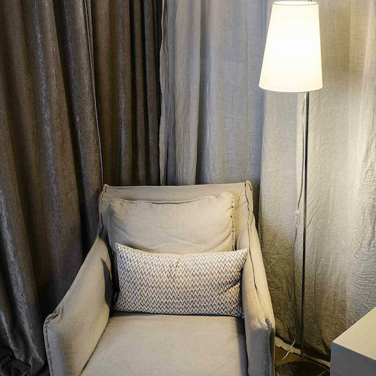 Faro Barcelona Lupe Lampadar De Podea H150xL25cm Cu Bază De Bec E27 Crom Lucios