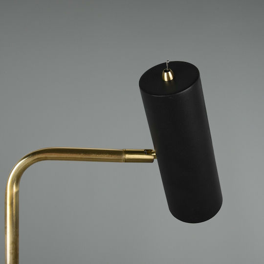 Trio Lighting Marley Floor Lamp H151xW45cm. with Socket for Bulb GU10 Black