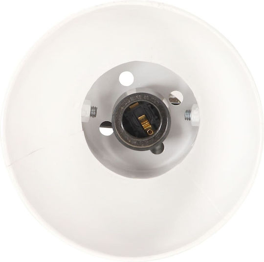 vidaXL Floor Lamp H160xW28cm. with Socket for Bulb E27 White