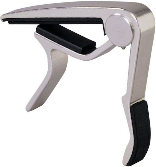 Dunlop Metallic Trigger Capo for Acoustic Guitar Trigger Capo Acoustic Curved Silver