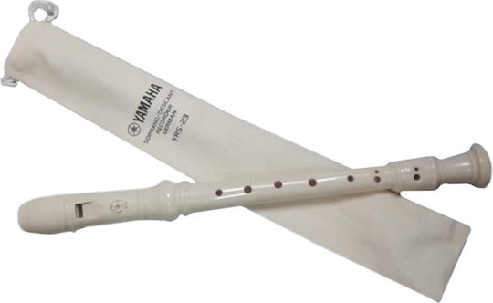 Yamaha Soprano Kids Plastic Recorder YRS-23 German White