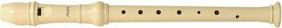 Aulos Soprano Plastic Recorder 302A C-Soprano Elite German Beige