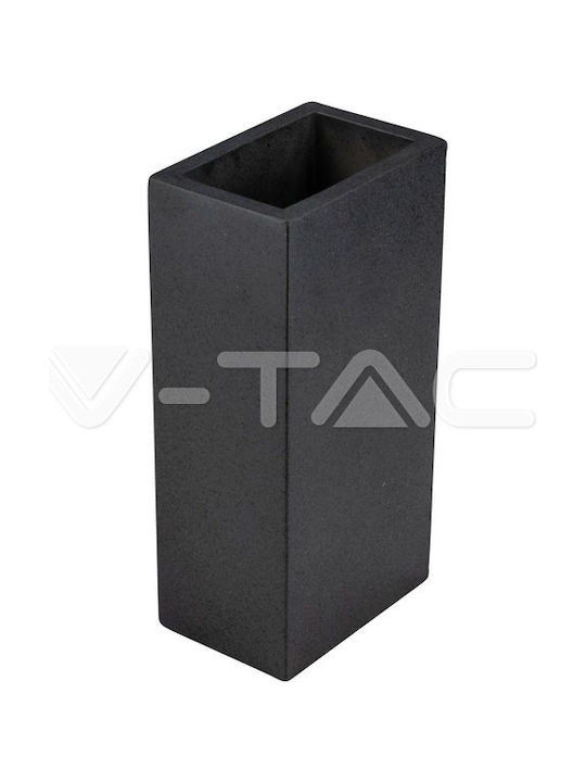 V-TAC Modern Lamp Wall with Socket G9 Gray 12x12x10cm