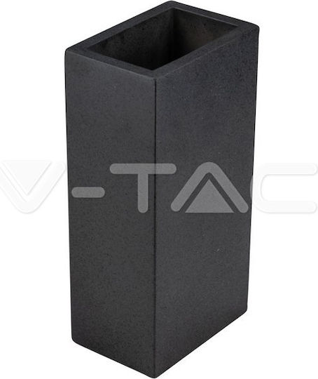 V-TAC Modern Leuchte Wand mit Fassung G9 Gray 12x12x10cm
