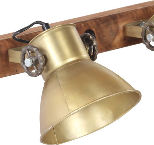vidaXL Industrial Wall Lamp with E27 Bronze 45x25cm