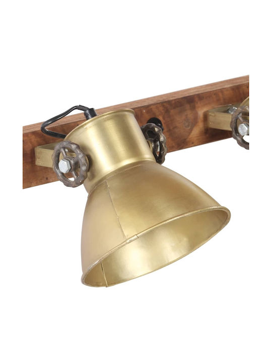 vidaXL Industrial Wall Lamp with E27 Bronze 65x25cm