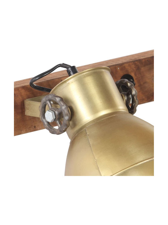 vidaXL Industrial Wall Lamp with E27 Bronze 65x25cm