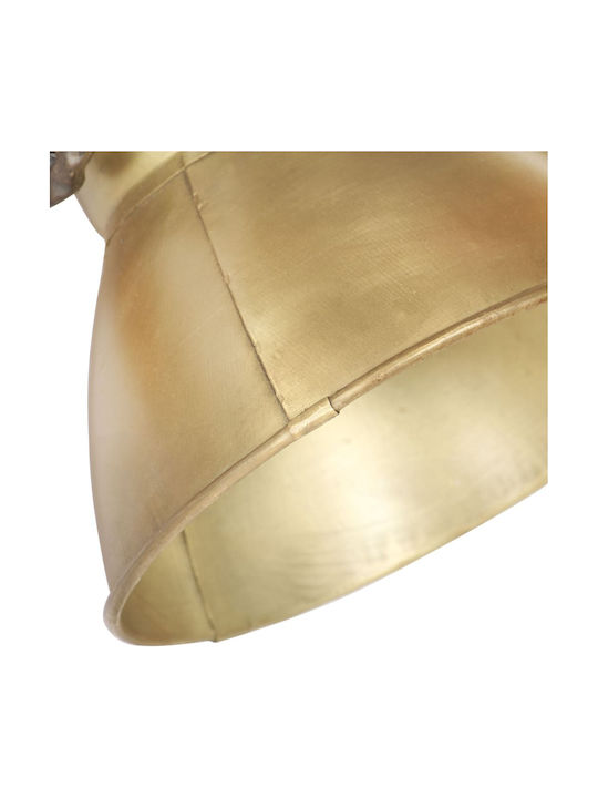 vidaXL Industrial Wall Lamp with E27 Bronze 65x25cm