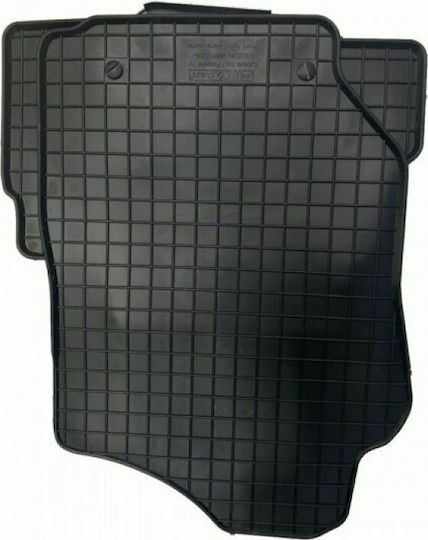 Cik Set of Front and Rear Mats 4pcs from Carpet for Toyota Yaris Black