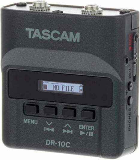 Tascam Monophonic Digital Portable Recorder Battery for Recording on Memory Card with Recording Duration 8 Hours and USB Power Supply