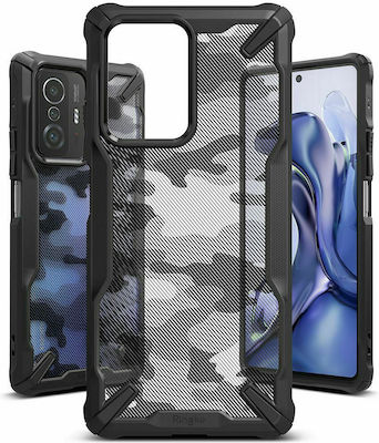 Ringke Fusion X Plastic Back Cover Durable Camo Black (Xiaomi 11T / 11T Pro)