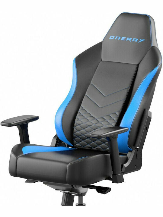 Oneray D0930 Καρέκλα Gaming Δερματίνης με Ρυθμιζόμενα Μπράτσα Μαύρο/Μπλε