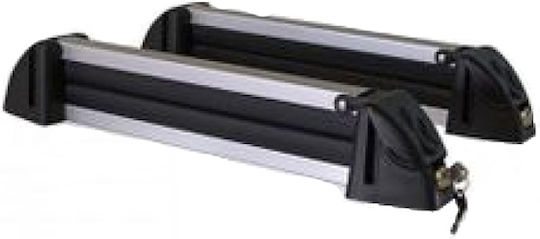 Auto Gs Iceberg Bare și suporturi pentru schiuri auto Din aluminiu Potrivite pentru 4 perechi de schiuri sau 2 plăci de snowboard