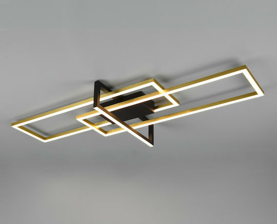 Trio Lighting Salinas Deckenleuchte 100cm Gold mit Integrierter LED