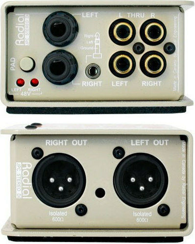 Radial JPC Active 1 Channel DI Box with Phantom Power