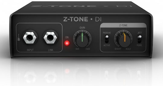 IK Multimedia Z-Tone Ενεργό DI Box 1 Καναλιού με Μπαταρία και Phantom Power