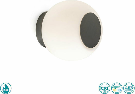 Faro Barcelona Moy Модерен Осветително тяло За стена с вграден LED Сив 14x14см.