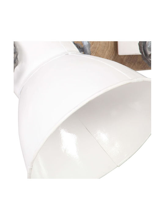 vidaXL Industrial Wall Lamp with E27 Socket White 90x25cm