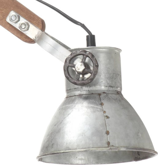 vidaXL Vintage Lamp Wall with Socket E27 Silver 16cm