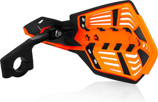 Acerbis X Future Universelle Motorrad-Handprotektoren Schwarz / Orange in Orange Farbe