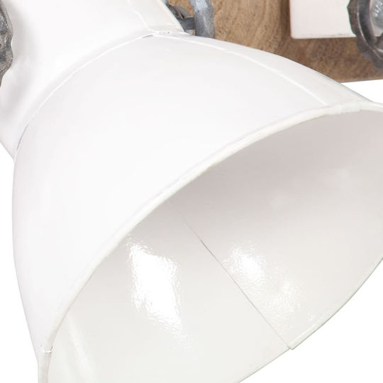 vidaXL Classic Lamp Wall with Socket E27 White 65x25cm