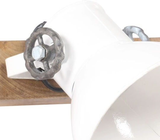 vidaXL Classic Lamp Wall with Socket E27 White 65x25cm