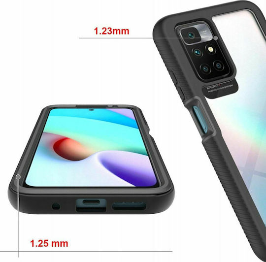 Tech-Protect Defense 360 Full Cover Πλαστικό 2mm Μαύρο (Redmi 10 / 10 2022)