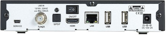 Dreambox Satellite Decoder DM520HD Satellite Receiver 12930 HD (720p) DVB-S2 with PVR Recording Function in Black Color