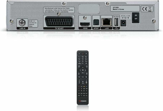 Octagon Δορυφορικός Αποκωδικοποιητής SF8 SF8 HD Full HD (1080p) DVB-S / DVB-S2 με Λειτουργία Εγγραφής PVR σε Μαύρο Χρώμα