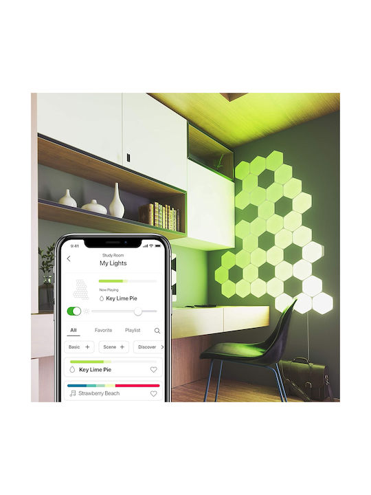 Nanoleaf Διακοσμητικό Φωτιστικό Shapes Hexagons Smarter LED RGB Hexagon