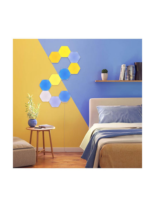 Nanoleaf Διακοσμητικό Φωτιστικό Shapes Hexagons Smarter LED RGB Hexagon