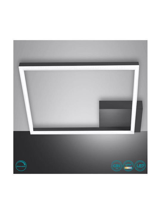 Fabas Luce Bard Modern Metall Deckenleuchte mit Integrierter LED 42Stück Schwarz