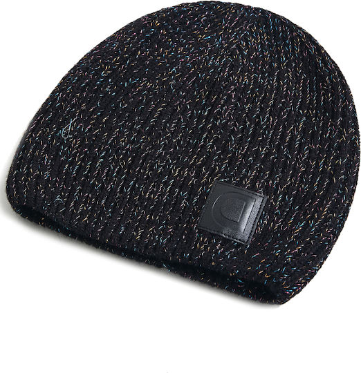 Beanie Frauen Beanie mit Rippstrick in Schwarz Farbe