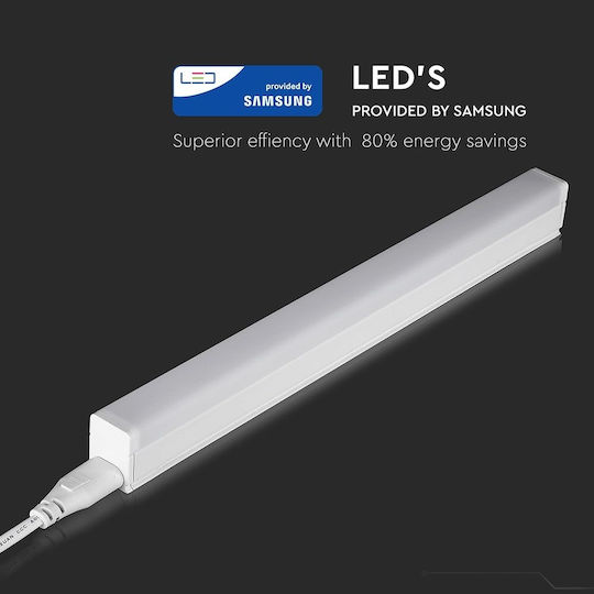 V-TAC Φωτιστικό Πάγκου Κουζίνας LED 7W Φυσικό Λευκό με Διακόπτη Μ60xΒ2.28xΥ3εκ.