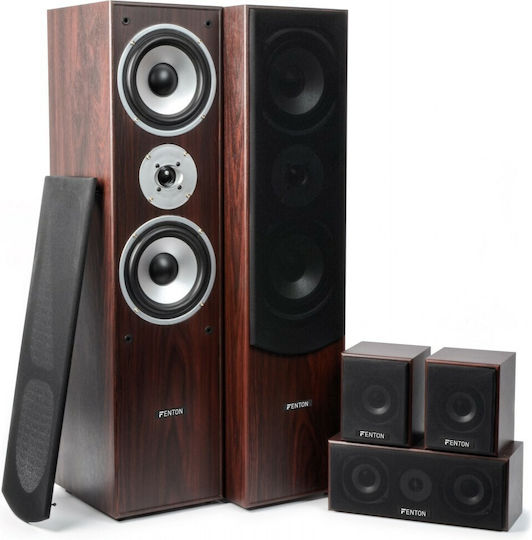 Fenton Σετ Ηχείων Home Cinema 5.0 System 100.333 335W Walnut