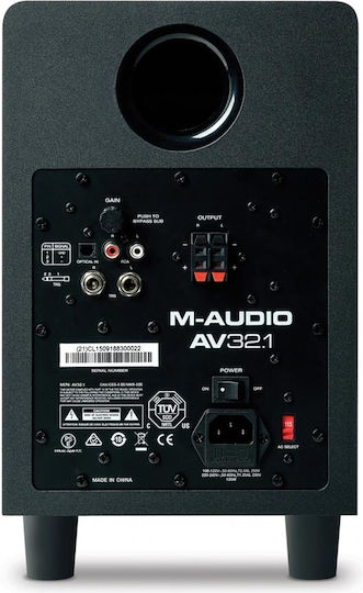 M-Audio Heimkino-Lautsprecherset 2.1 AV32.1 110W Schwarz