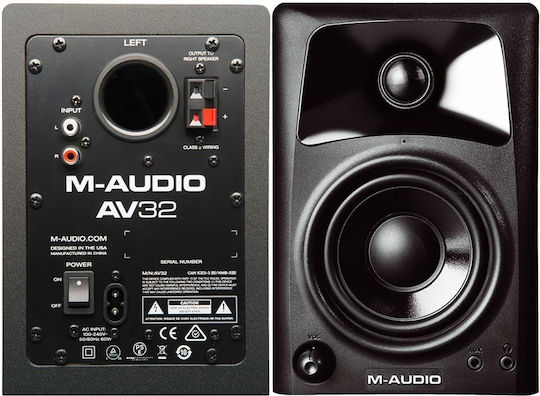 M-Audio Heimkino-Lautsprecherset 2.1 AV32.1 110W Schwarz