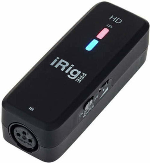 IK Multimedia iRig Pre HD Microphone Preamplifier with 1 XLR Input